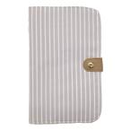 DeoFlat マスクケース Stripe GY 携帯用 抗菌 消臭 薄型