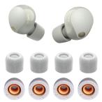 ショッピングwf-1000xm4 VSuRing イヤーピース ソニー用 WF-1000xm5 交換用 8個 低反発ウレタン製 耳垢ガード フィルター付 Fit