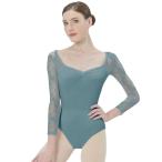 (s.lemon) балет гонки Leotard балет Leotard длинный рукав гонки взрослый D004 зеленый 175