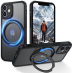 Telaso iPhone 12 Mini ケース MagSafe対応 アイフォン12mini ケース マグネット搭載 スタンド機能 360°回転