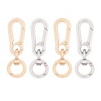 キーホルダー金具 カラビナ MUNCVY 4個入り 車 自転車 バイク 家 吊り下げ ストラップ キーリング