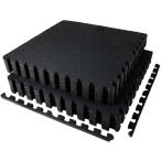 AIRHOP 12枚 4.32m? ジムマット 大判トレーニングマット 2層構造のラバーマット 床保護 防音 衝撃吸