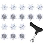 KDSSYFT шиповки ключ 16 шт. комплект гвоздь ключ приложен для замены туфли для гольфа туфли для гольфа обувь шпилька sof