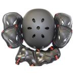 edunamay шлем протектор 3 пункт ( локти * колени * запястье ) комплект скейтборд ( красный, M)