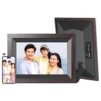 KODAK デジタルフォトフレーム 木製 10インチ 1280*800解像度 32GB内蔵 SDカード拡張可 USBメモリに対応