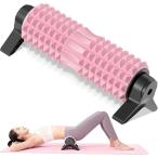 フォームローラー 筋膜ローラー 三角スタンド型 滑らない固定スタンド初心者向け 筋膜リリース