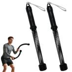 Ouvesa バトルロープ コードレスバトルロープ 自宅用 筋トレ 2本セット ホームジム ワークアウト