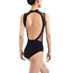 (s.lemon) с высоким воротником chu-ru задний отсутствует балет художественная гимнастика. Leotard взрослый чёрный 165