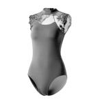 ( Pro Dance ) ProDance с высоким воротником сверху товар модный женский балет Leotard PLHI009M (XL, черный )