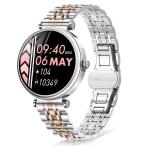 FOSMET G1 スマートウォッチ レディース 丸型 1.27インチ iPhone アンドロイド対応 Bluetooth5.3 通話機能