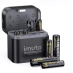 imuto リチウム＆ニッケル水素充電池 同時充電可能 1.5V 急速充電 単３リチウム（3000mWh*4）+単4リチ