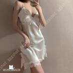 レディース 大きいサイズ ルームウェア ワンピース ノースリーブ 夏着 パジャマ ネグリジェ レース刺繍 かわいい ナイトガウン 寝巻き ゆったり 部屋着 女性用