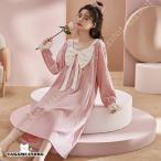  неглиже длинный рукав длинный длина салон одежда женский One-piece весна осень . серия Princess способ . пижама модный вырез лодочкой довольно большой лента имеется elegant 