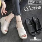 ウェッジソール サンダル レディース ミュールサンダル 厚底 ヒール 歩きやすい 通気性 軽い カジュアル スリッパ 春夏 トレンド 美脚