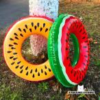 ショッピング浮き輪 子供 　スイカ　西瓜　フルーツ風　 大人 キッズ 子供 浮き輪　海水浴 可愛い アウトドア ビーチ 水遊び 夏休み 海 シーサイド プール