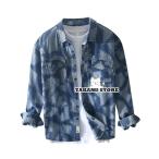 ダンガリーシャツ メンズ デニム シャツ カジュアルシャツ トップス きれいめ アメカジ 長袖 秋 ファッション