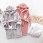 ナイトガウン 子ども ガウン 冬 キッズ ガウン もこもこ ルームウエア あったか ガウン 毛布 ガウン 部屋着 ロング 男の子 女の子 フード付き クマ 可愛い 防寒