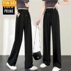 ガウチョパンツ レディース スカンツ スカーチョ ボトムス ワイドパンツ イージーパンツ ハイウエスト ウエストゴム 体型カバー 美脚 脚長 夏物