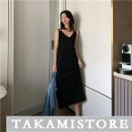 サロペットワンピース マキシ丈 ロング丈 ジャンパースカート 春夏 ゆったり 体型カバー　重ね着 無地 ゆったり 着痩せ