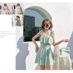 ワンピース水着 体型カバー水着オールインワン 可愛い ぽっちゃり カバーアップ バックシャン 大きいサイズ レディース ミセス ママ水着 20代 30代 40代 50代