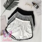 ショートパンツ レディース 短パン 部屋着 ルームウェア スポーツウェア 運動パンツ ウエストゴム サイドライン スポーツ ボトムス