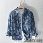 ダンガリーシャツ メンズ デニム シャツ カジュアルシャツ トップス きれいめ アメカジ 長袖 秋冬 ファッション