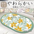 珪藻土バスマット ノンアスベスト ソフト 速乾 大判  柔らか 割れない  足拭き お風呂 水切りマット キッチン 吸水 お手入れ簡単 収納 滑り止め 抗菌 防カビ