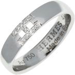 エルメス 指輪 K18WG ダイヤ11P(0.02ct) エヴァーヘラクレスリング H119853B 00046