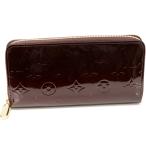 ショッピングヴェルニ ルイヴィトン ラウンドファスナー長財布(小銭入れあり) ヴェルニ アマラント ジッピーウォレット M93522