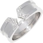 カルティエ 指輪 K18WG ダイヤ10P(0.09ct) C2リング SM B40442