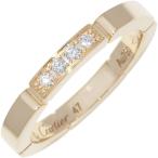カルティエ 指輪 K18YG ダイヤ4P(0.05ct) マイヨンパンテール ウェディングリング 幅2.5ミリ B40803