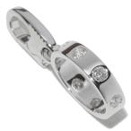 カルティエ ペンダントトップ K18WG ダイヤ7P ベビーラブチャーム フルダイヤ