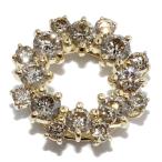 ペンダントトップ K18YG ダイヤ0.60ct サークル