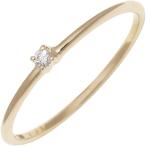 ショッピングピンキーリング イーエム 指輪 K18YG ダイヤ0.01ct ピンキーリング