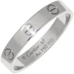 カルティエ 指輪 K18WG ラブリング スモールモデル ミニラブリング ラブウェディングリング B40851