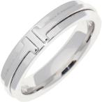 ティファニー 指輪 K18WG TTWOナローリング 幅4.5ミリ