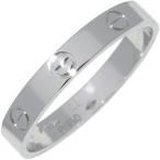 カルティエ 指輪 Pt950 ラブリング スモールモデル ミニラブリング ラブウェディングリング B40853