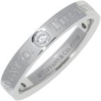 ティファニー 指輪 Ot950 ダイヤ3P(0.07ct) T&amp;CO.バンドリング フラットバンドリング 幅3ミリ