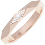 ショッピング指輪 ブシュロン 指輪 K18PG ダイヤ3P(0.02ct) ファセットリング ミディアム 幅2.8ミリ JAL00091