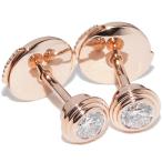 カルティエ ピアス K18PG ダイヤ2P(0.26ct) ダムールピアス MM(ミディアムモデル) B8041500