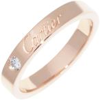 カルティエ 指輪 K18PG ダイヤ1P(0.03ct) Cドゥカルティエ エングレーブド リング B40864
