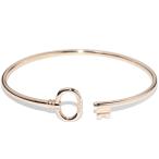 ティファニー ブレスレット K18PG オーバル キー ワイヤーブレスレット