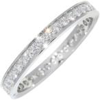 カルティエ 指輪 Pt950 ダイヤ39P(0.38ct) バレリーナ ウェディングリング フルダイヤ B40720