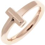 ティファニー 指輪 K18PG Tワン ナロー リング 幅2.4ミリ