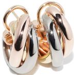 カルティエ ピアス K18YG K18WG K18PG トリニティピアス トリニティフープピアス クラシックモデル 80083231