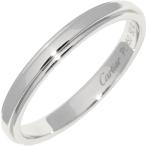 カルティエ 指輪 Pt950 ダムール ウェディングリング 幅2.5ミリ B40939