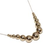 ペンダントネックレス K18YG ボール