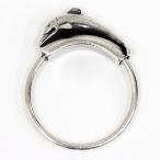 HERMES Hermes SV серебряный кольцо для ключей дельфин 