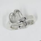 TIFFANY&amp;CO. Tiffany SV серебряный paroma Picasso натирание Heart diamond 1P кольцо кольцо diamond 1P 10 номер 