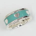 TIFFANY&amp;CO. Tiffany SV серебряный эмаль возврат tu Rav Heart кольцо кольцо 13 номер 